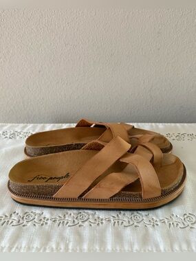 Free People Ventura Footbed Sandals Size 8